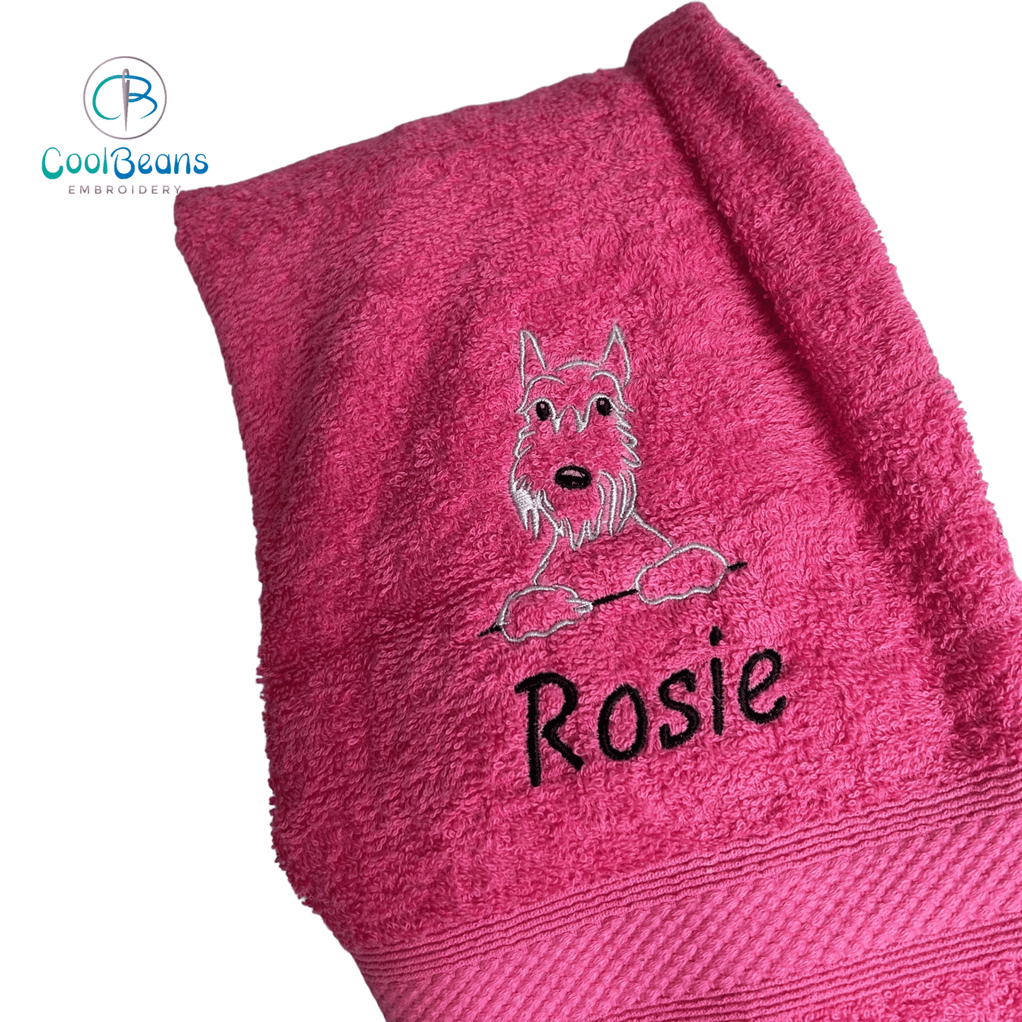 Dog Towels - Schnauzer - Personalised