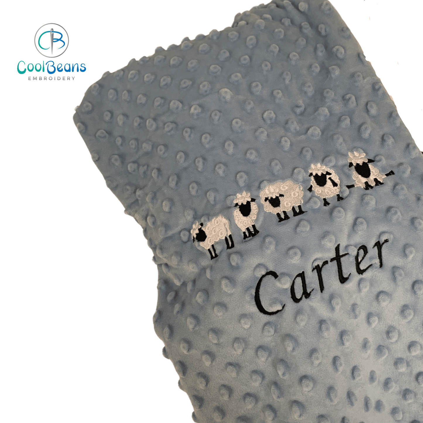 Sheep - Baby Bubble Blanket - Personalised