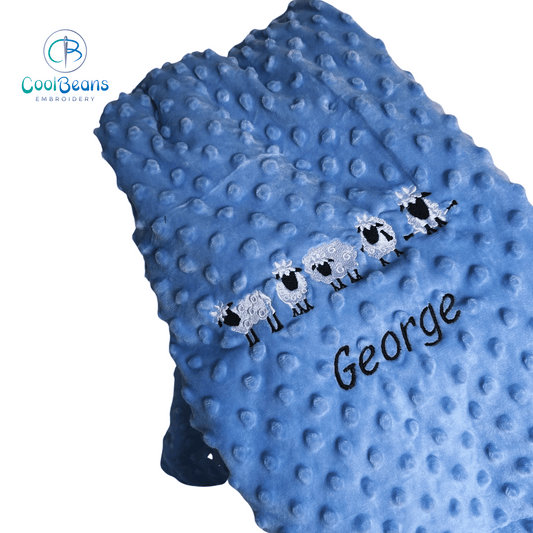 Sheep - Baby Bubble Blanket - Personalised