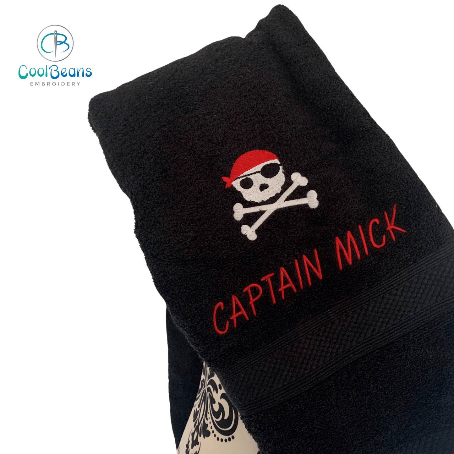 Skull & Crossbones - Pirates Towel - Personalised