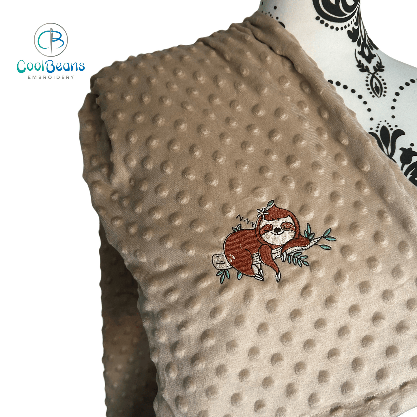 Sloth - Baby Bubble Blanket - Personalised