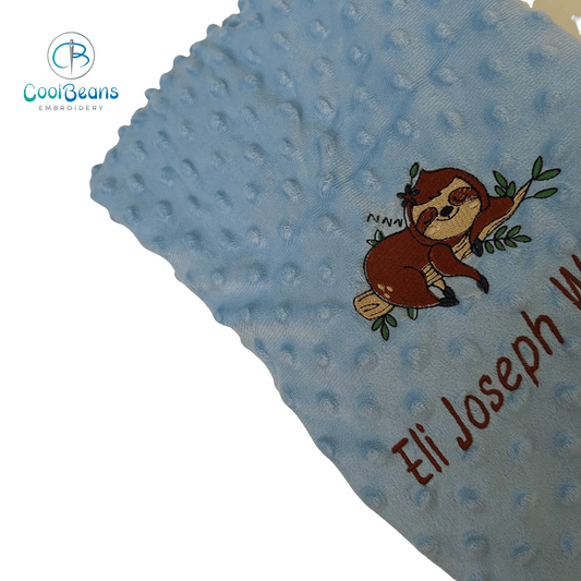 Sloth - Baby Bubble Blanket - Personalised