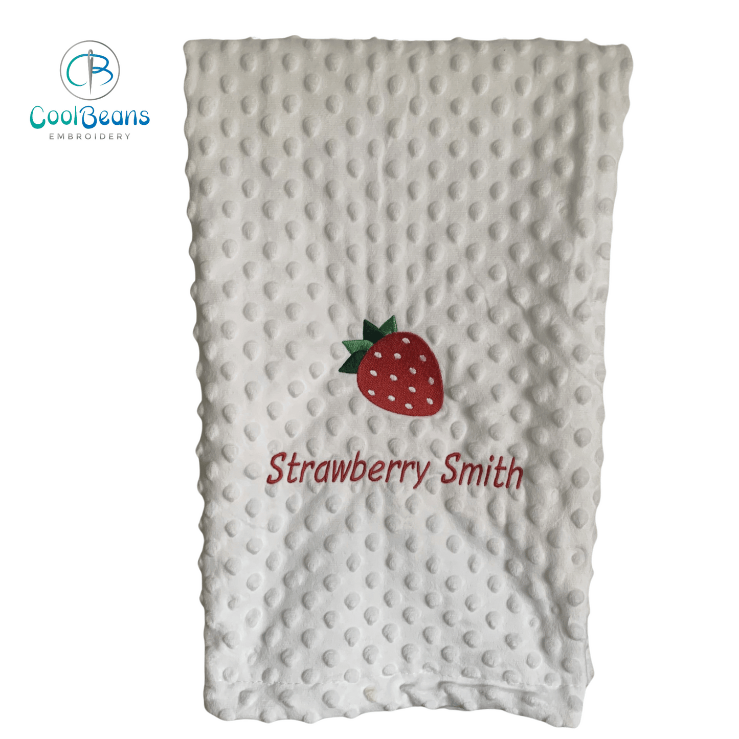 Strawberry - Baby Bubble Blanket - Personalised