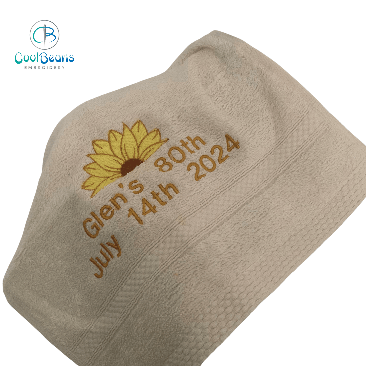 Sunflower Towels - Personalised