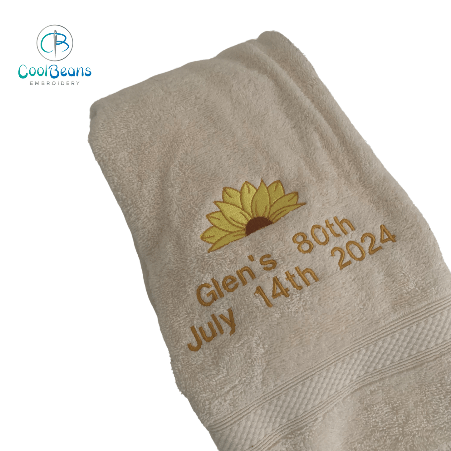 Sunflower Towels - Personalised