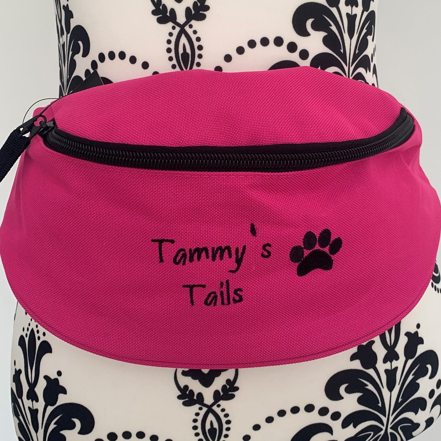 Dog Walking - Paw Print Belt Bag / 2 Zip Bumbag - Personalised - Cool Beans Embroidery & Personalisation