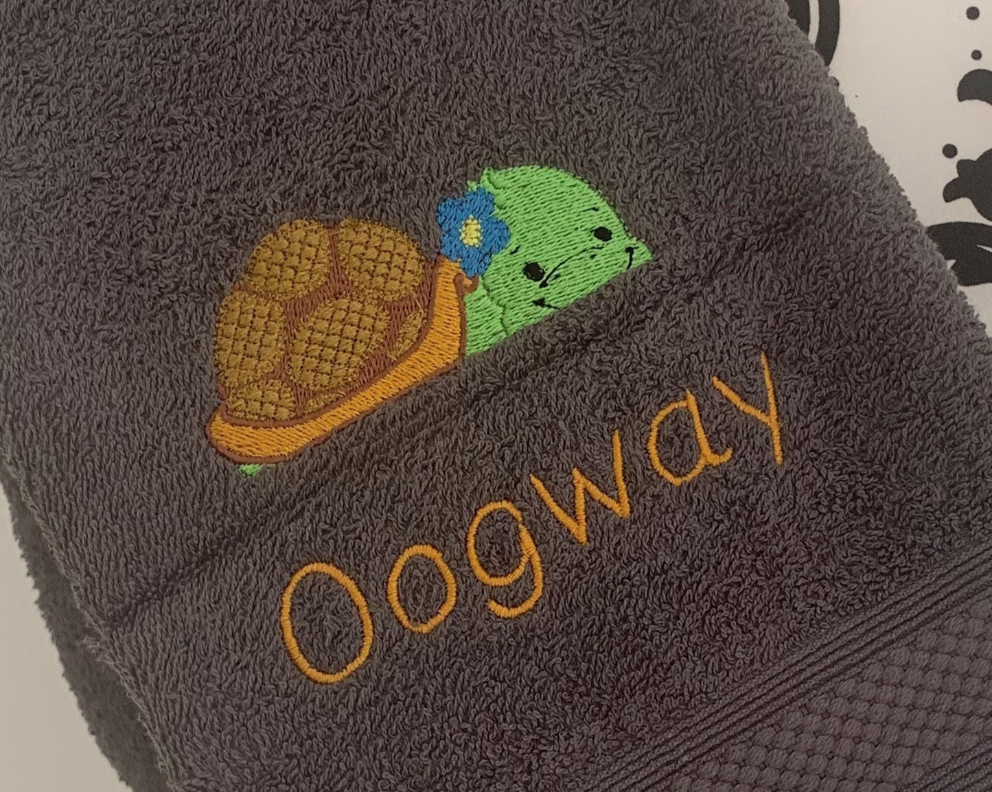 Tortoise B Kids Large Fleece Blanket - Personalised - Cool Beans Embroidery & Personalisation