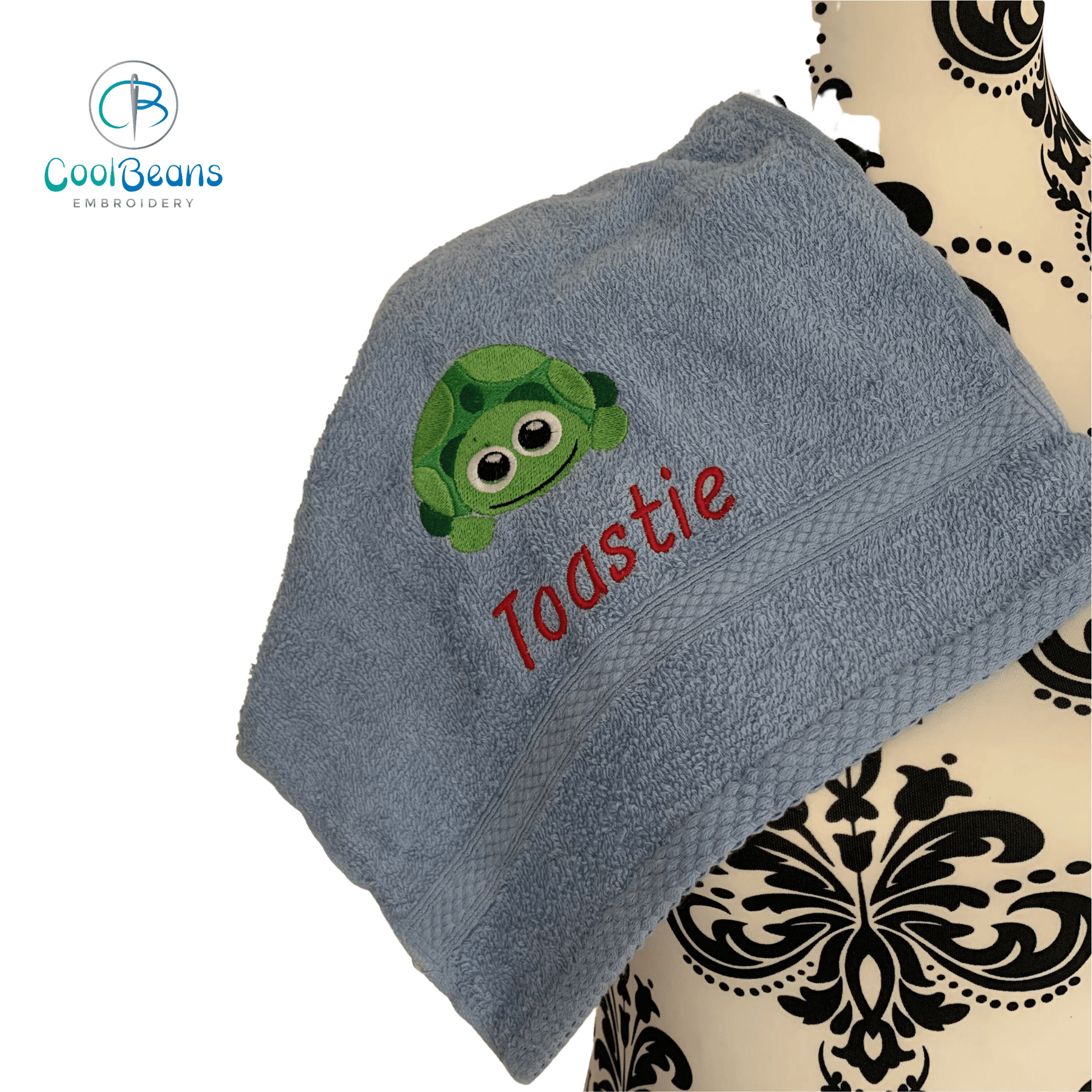 Tortoise A Towel - Personalised - Cool Beans Embroidery & Personalisation