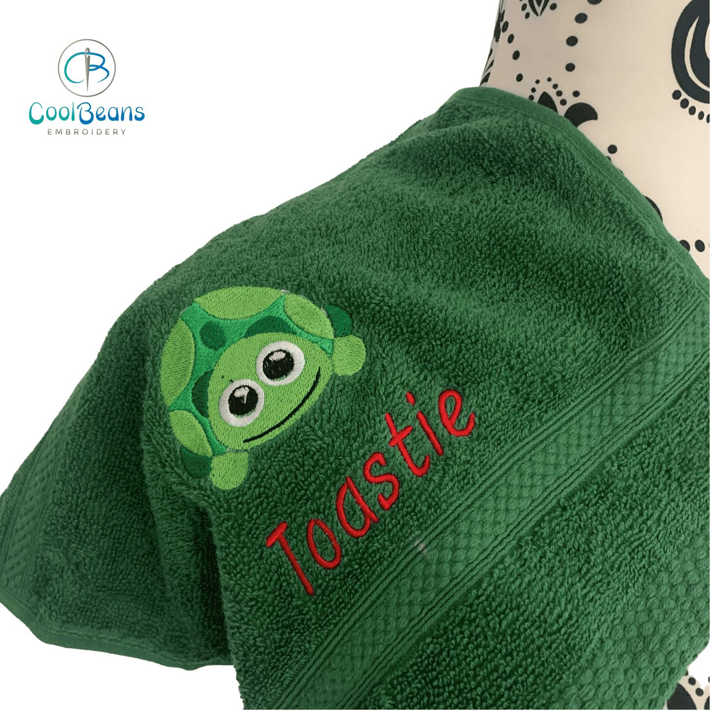 Tortoise A Towel - Personalised - Cool Beans Embroidery & Personalisation