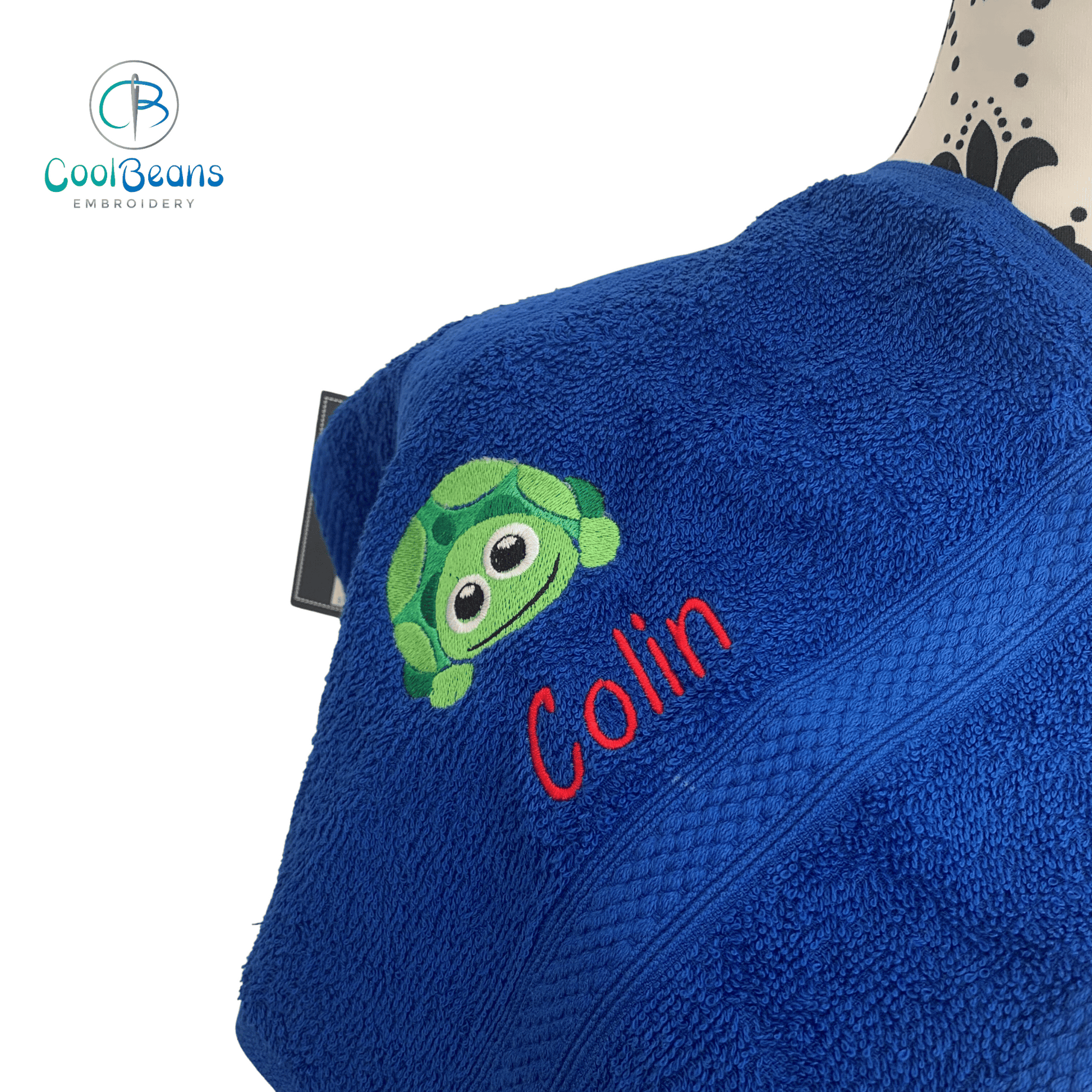 Tortoise A Towel - Personalised - Cool Beans Embroidery & Personalisation