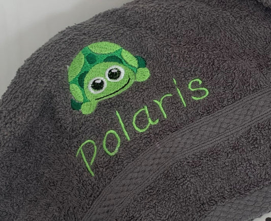 Tortoise A - Baby Bubble Blanket - Personalised - Cool Beans Embroidery & Personalisation