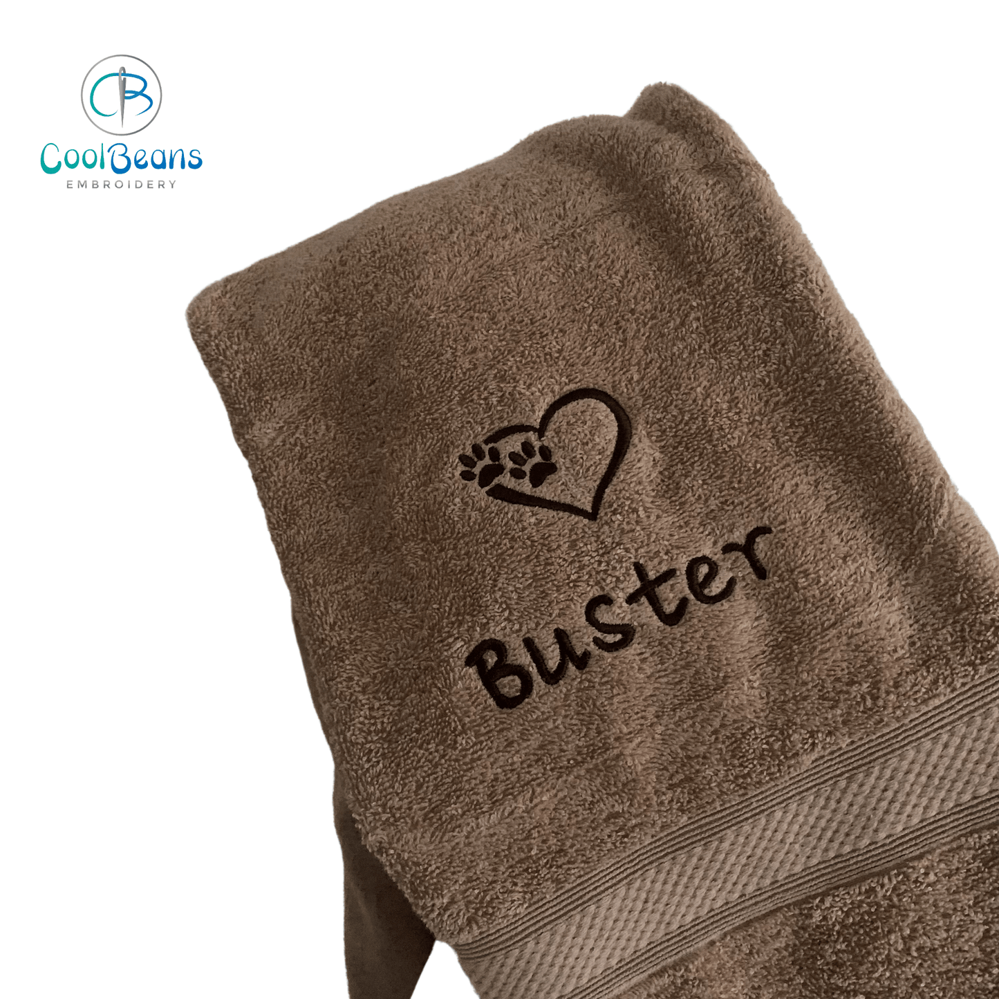 Dog Towels - Paws in Heart - Personalised