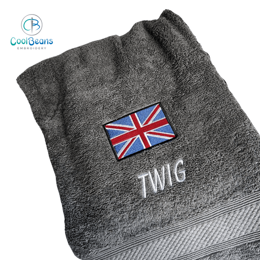 Union Jack Flag Towels - Personalised