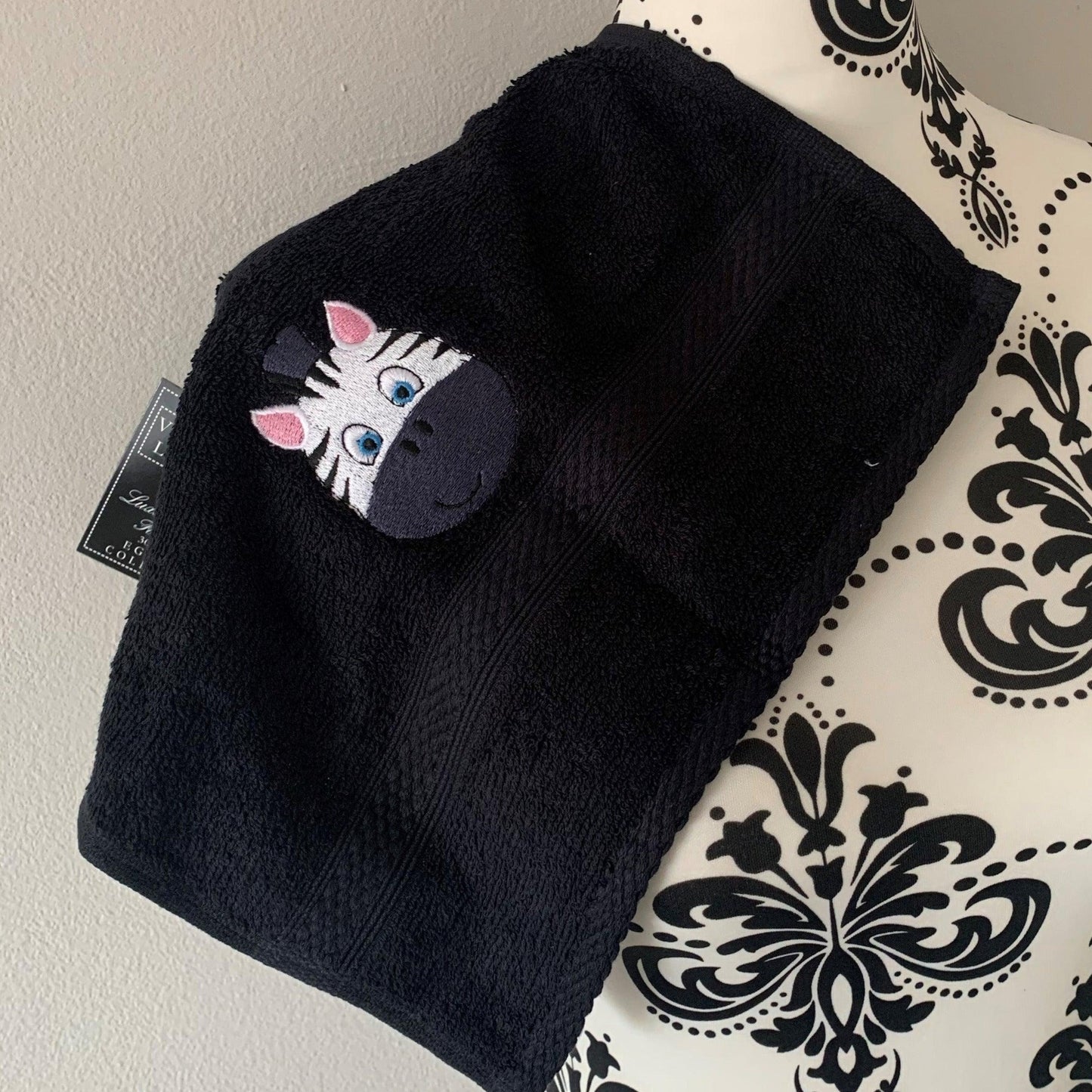Zebra Face Towels - Personalised - Cool Beans Embroidery & Personalisation