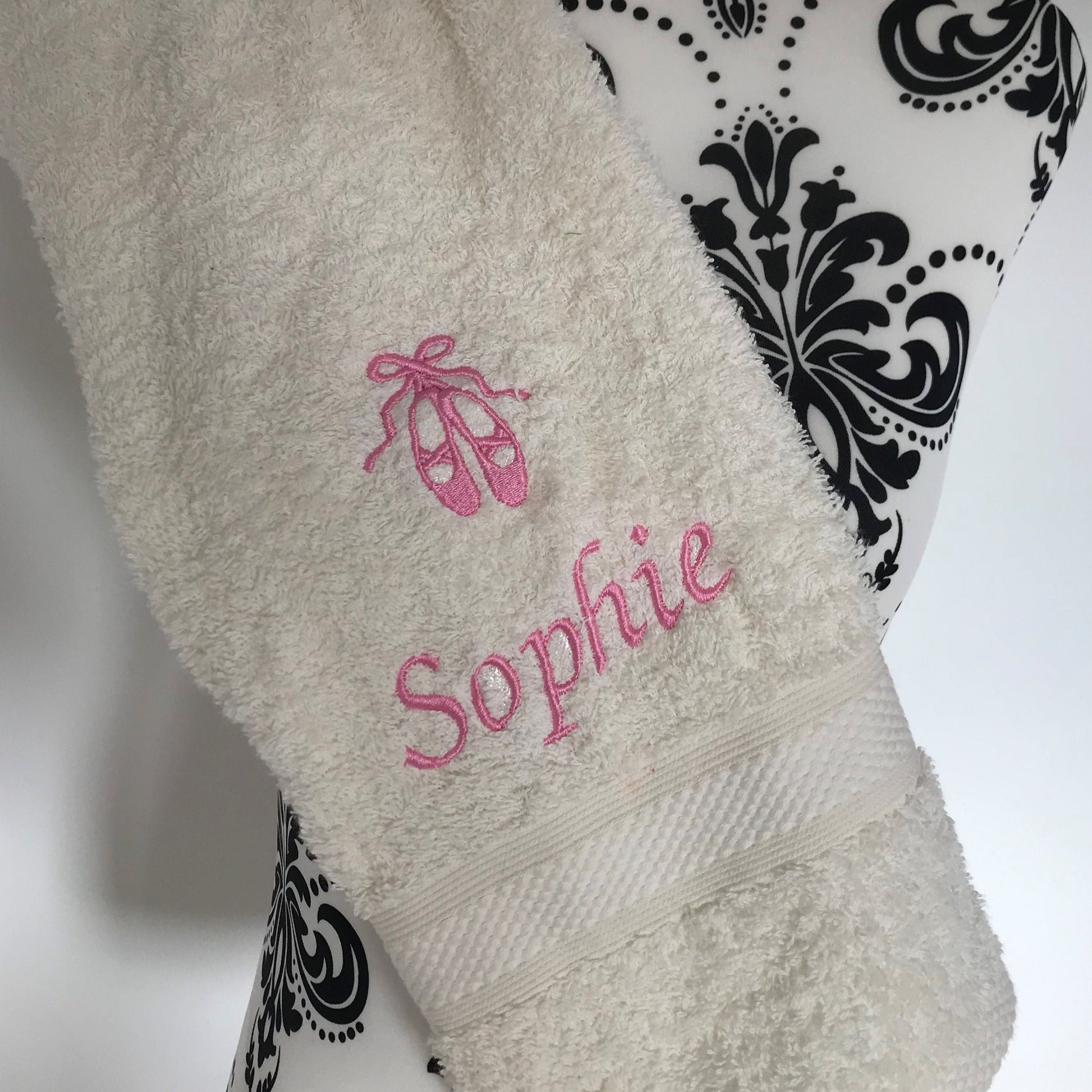 Ballet Shoes Dance Towels - Personalised - Cool Beans Embroidery & Personalisation