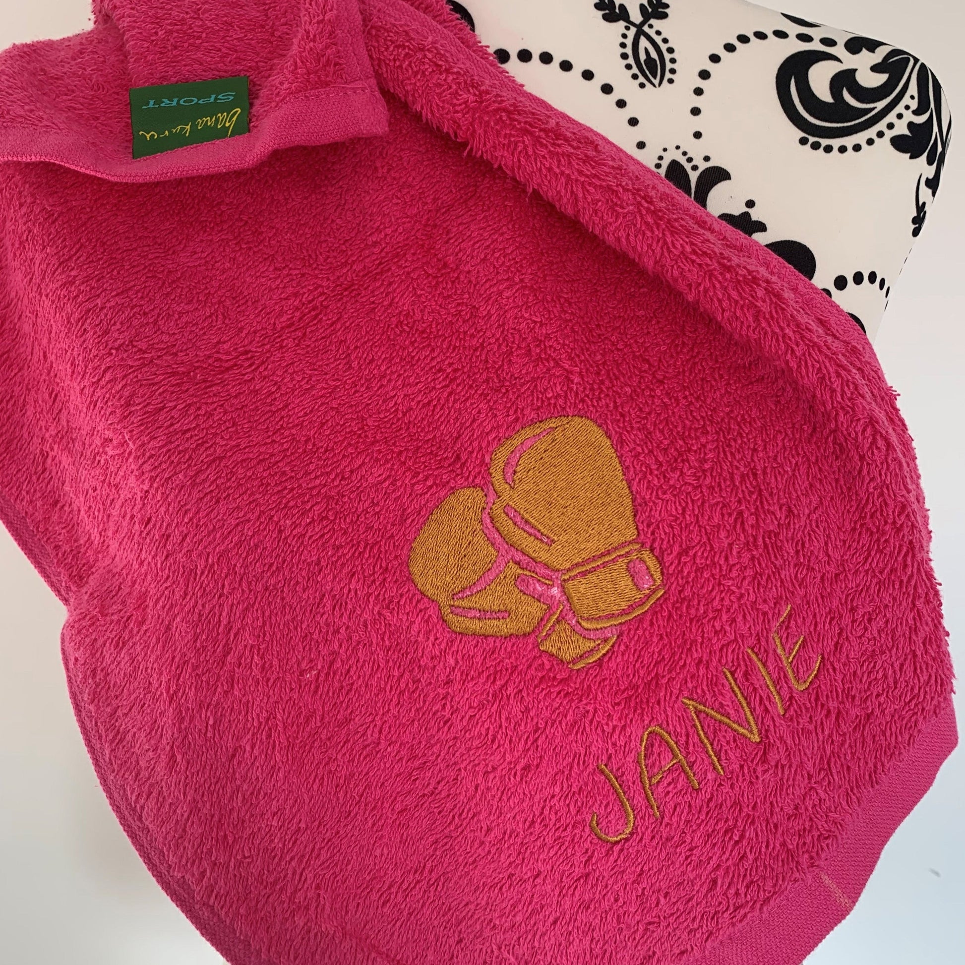 Boxing Gloves Gym Towel - Personalised - Cool Beans Embroidery & Personalisation
