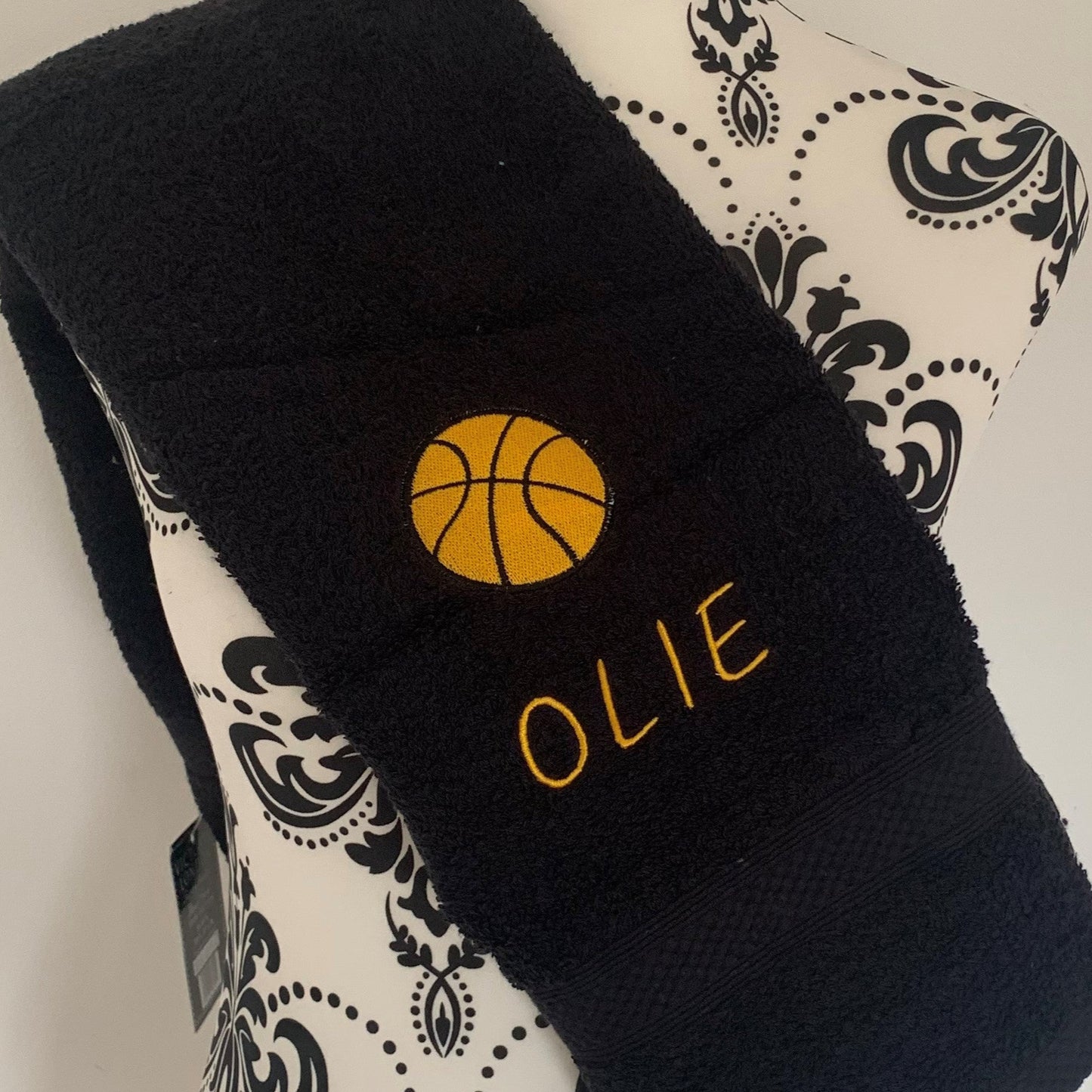 Basketball Ball Towels - Personalised - Cool Beans Embroidery & Personalisation