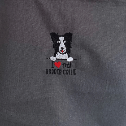 Border Collie Dogs Drawstring Gym Bag - Personalised - Cool Beans Embroidery & Personalisation