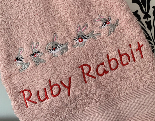 Bunny Rabbits Tote / Shopper Bag - Personalised - Cool Beans Embroidery & Personalisation