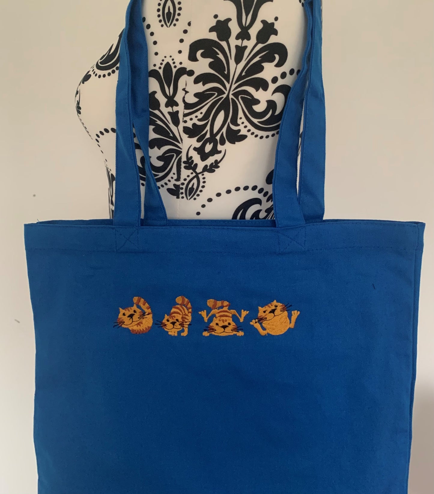 Cats Tote Bag / Shopping Bag - Personalised - Cool Beans Embroidery & Personalisation
