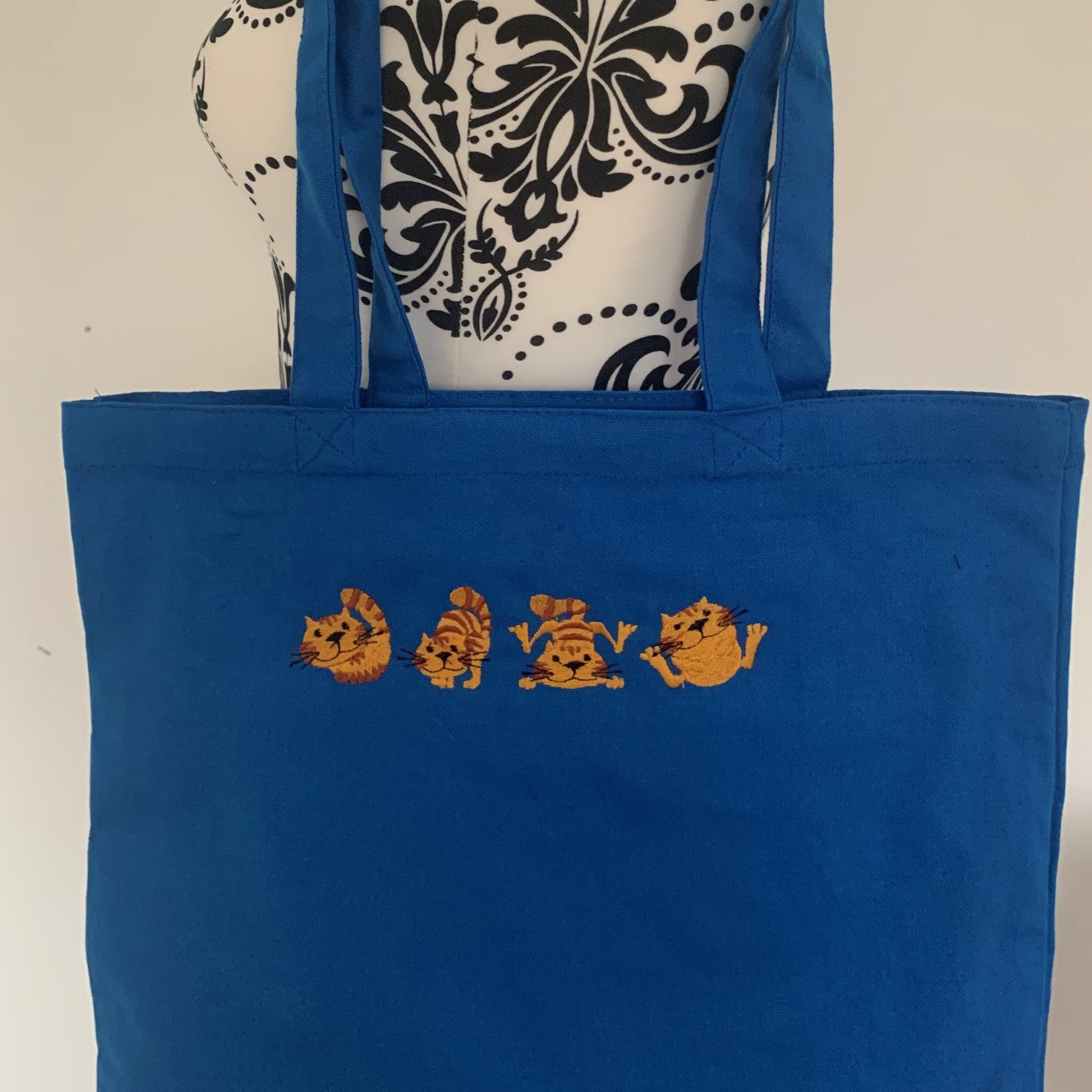 Cats Tote Bag / Shopping Bag - Personalised - Cool Beans Embroidery & Personalisation