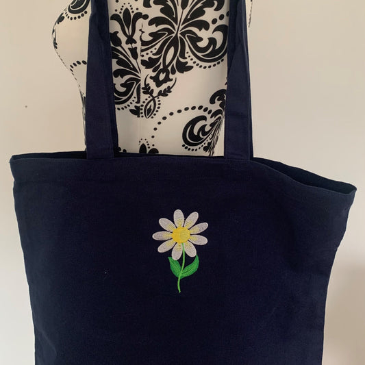 Daisy Tote / Shopper Bag - Personalised - Cool Beans Embroidery & Personalisation