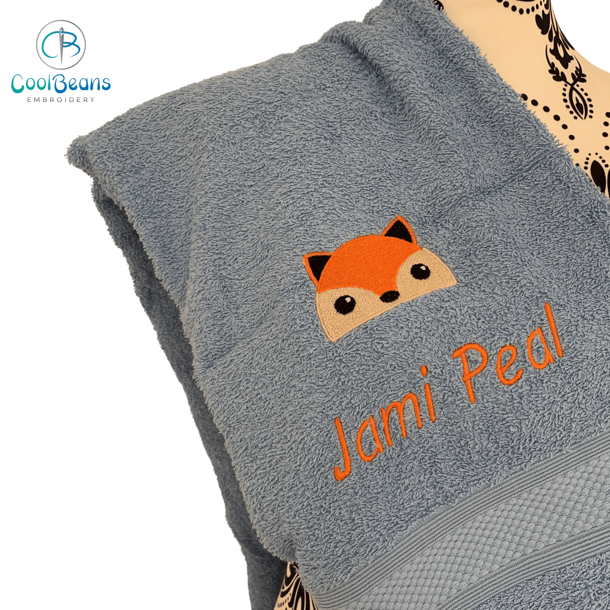 Fox C Towels - Personalised - Cool Beans Embroidery & Personalisation