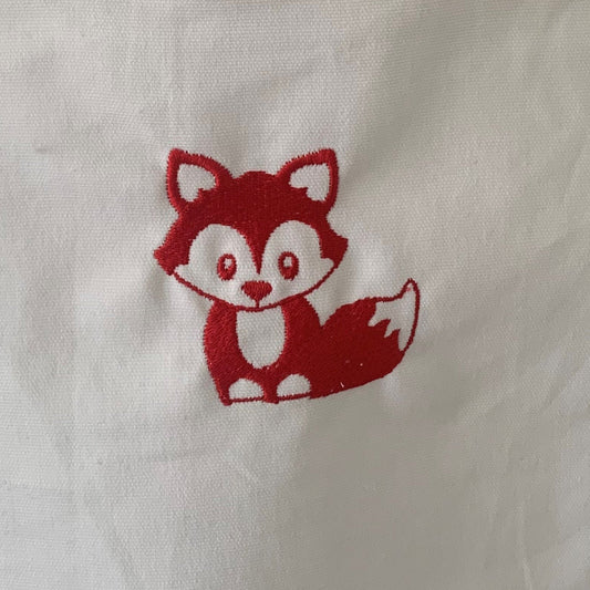 Fox B - Kids Large Fleece Blanket - Personalised - Cool Beans Embroidery & Personalisation