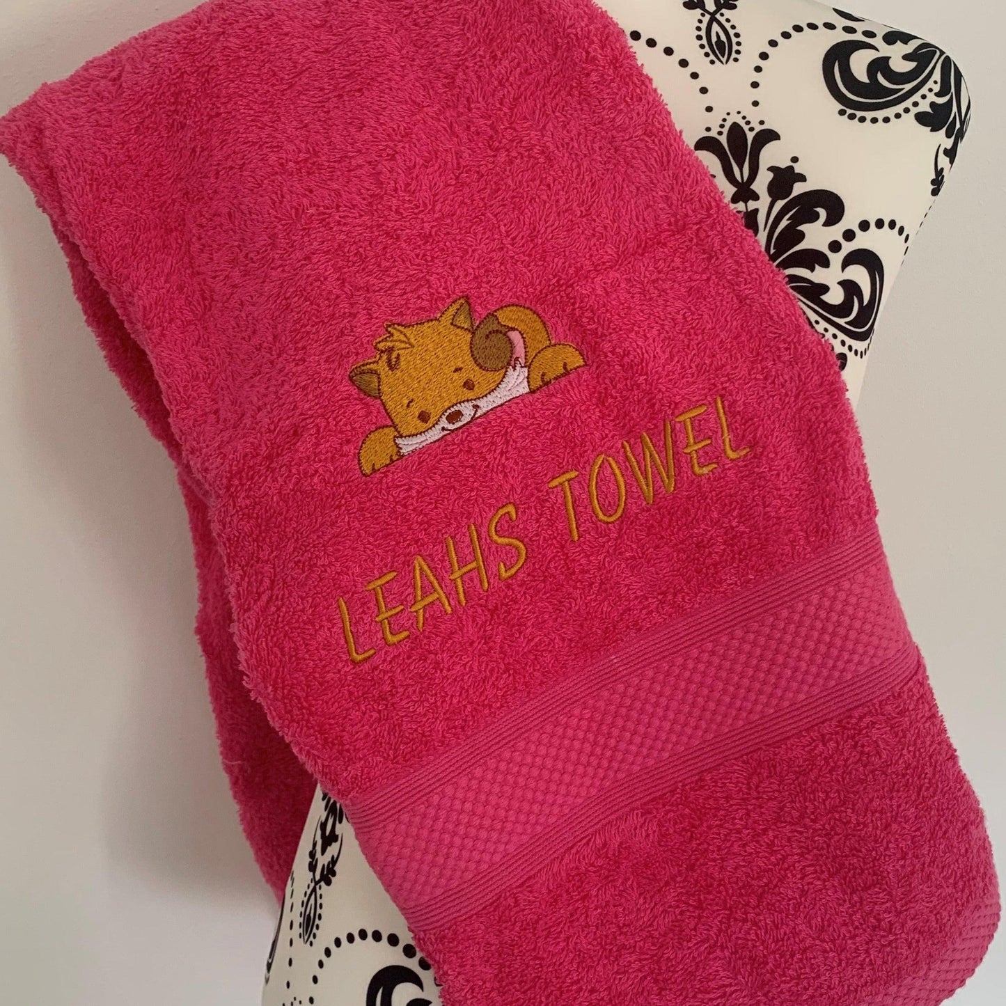 Cat Towels - Kitten / Cat Towel - Personalised - Cool Beans Embroidery & Personalisation