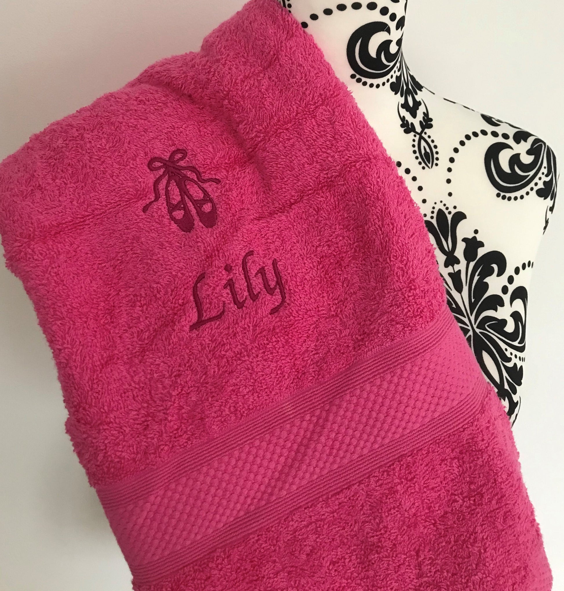 Ballet Shoes Dance Towels - Personalised - Cool Beans Embroidery & Personalisation