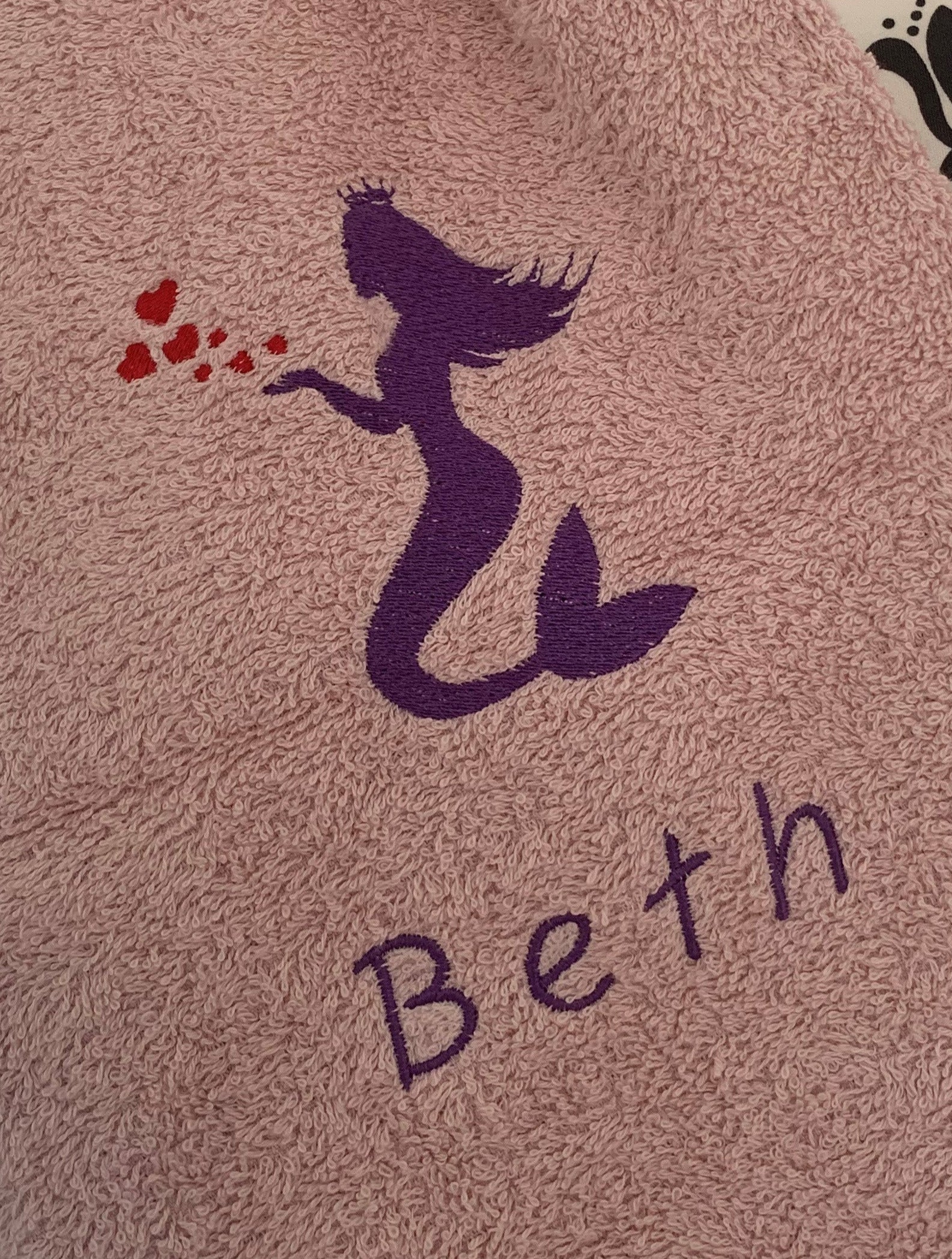 Mermaid Hearts Lunch Bag - Personalised - Cool Beans Embroidery & Personalisation