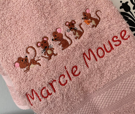Mouse / Mice - Baby Bubble Blanket - Personalised - Cool Beans Embroidery & Personalisation
