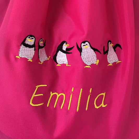 Penguins Dancing Lunch Bag - Personalised - Cool Beans Embroidery & Personalisation