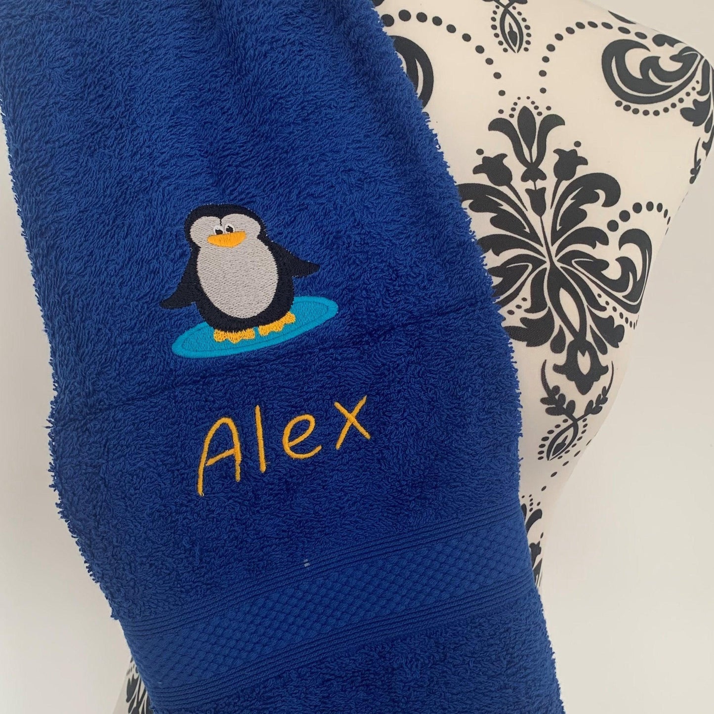 Penguin Puddle Towels - Personalised - Cool Beans Embroidery & Personalisation