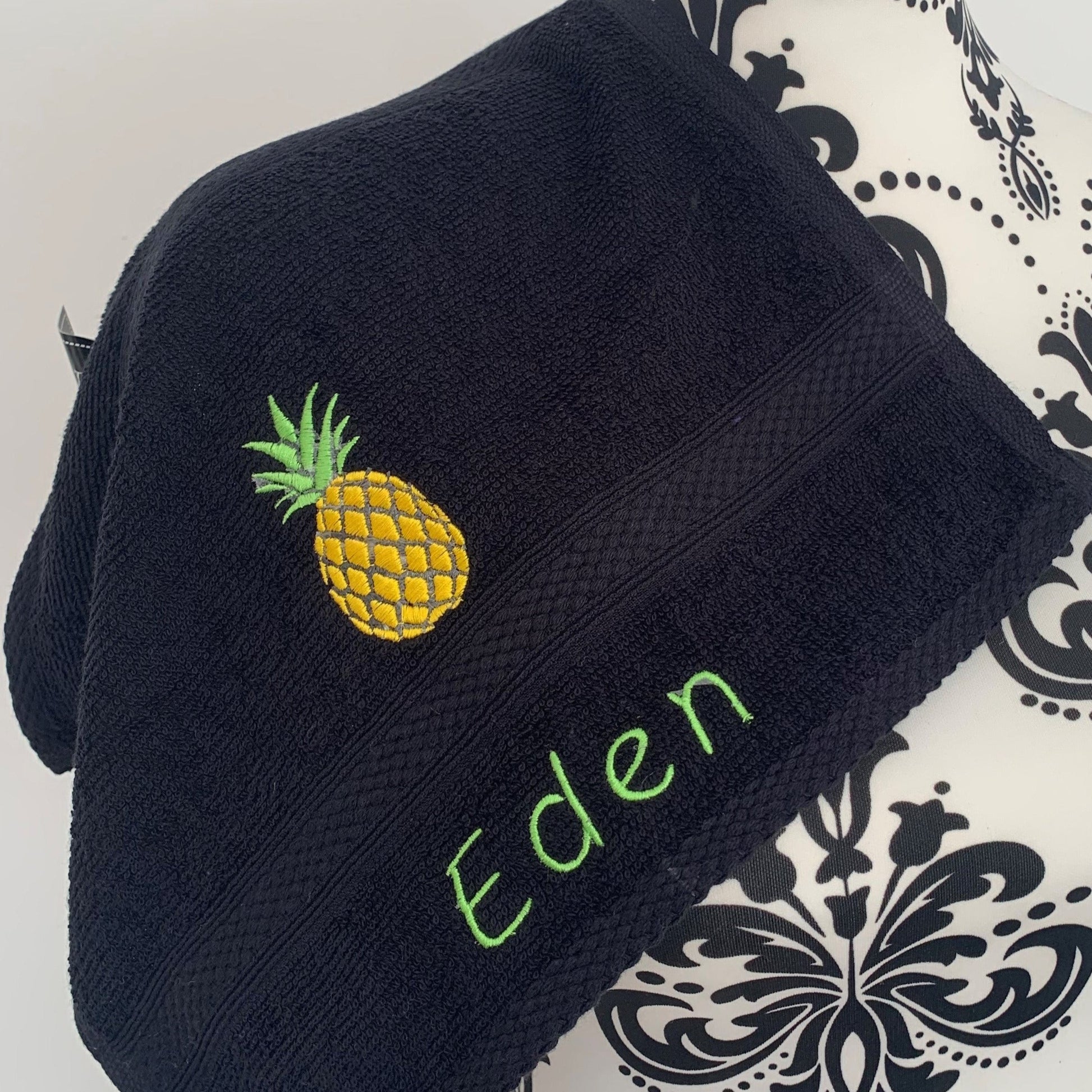 Pineapple Towels - Personalised - Cool Beans Embroidery & Personalisation