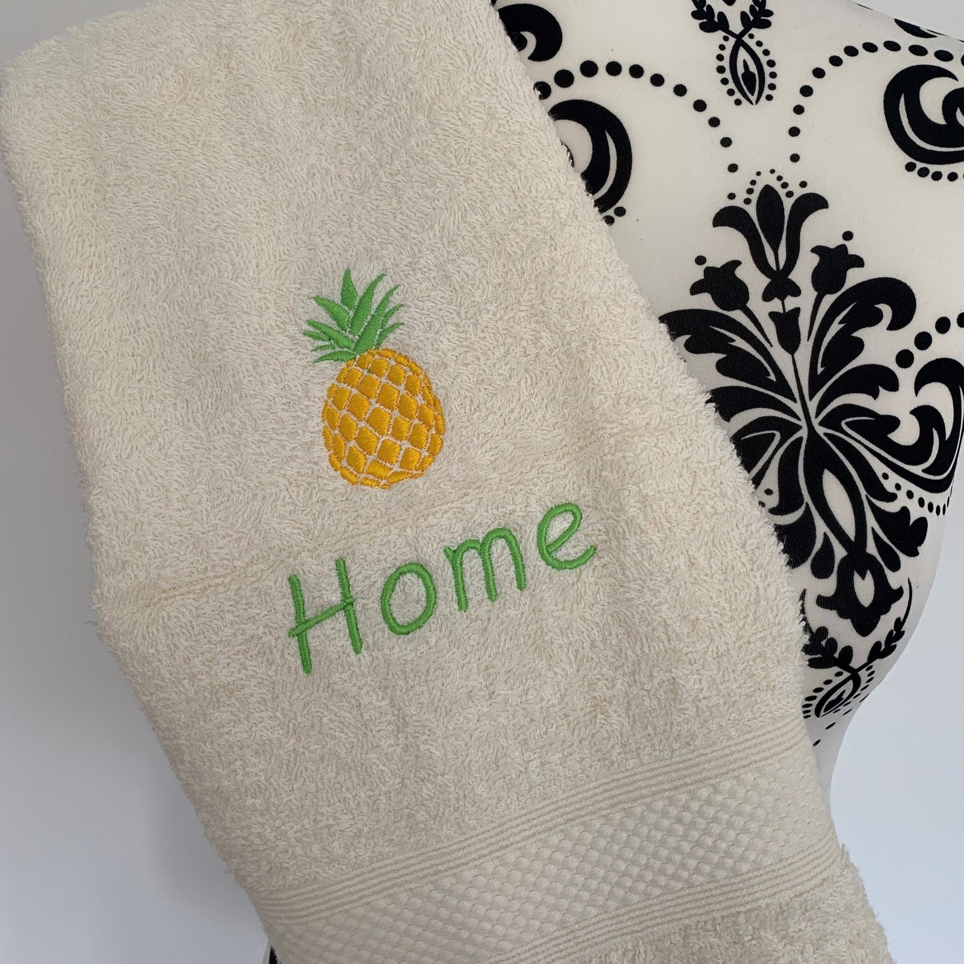 Pineapple Towels - Personalised - Cool Beans Embroidery & Personalisation