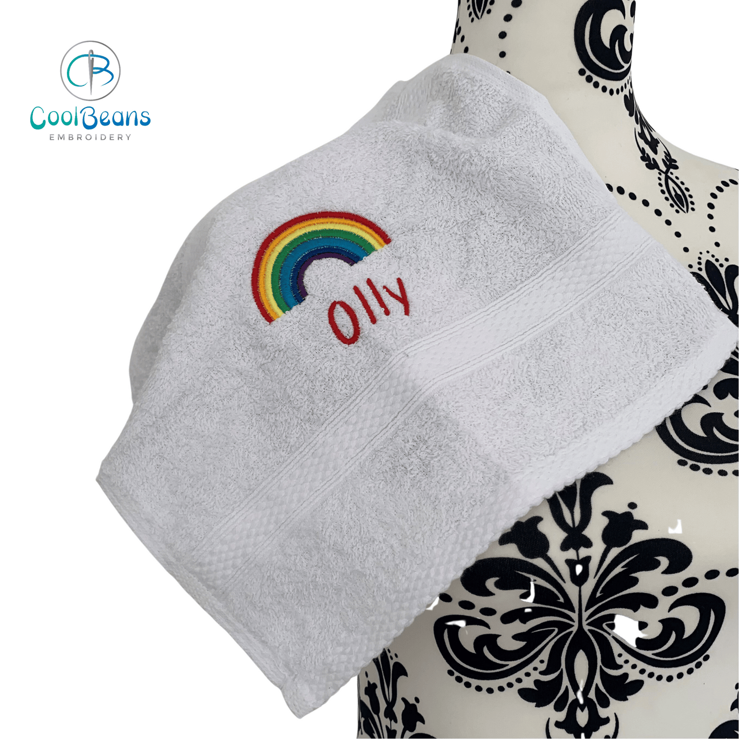 Rainbow Towels - Personalised - Cool Beans Embroidery & Personalisation