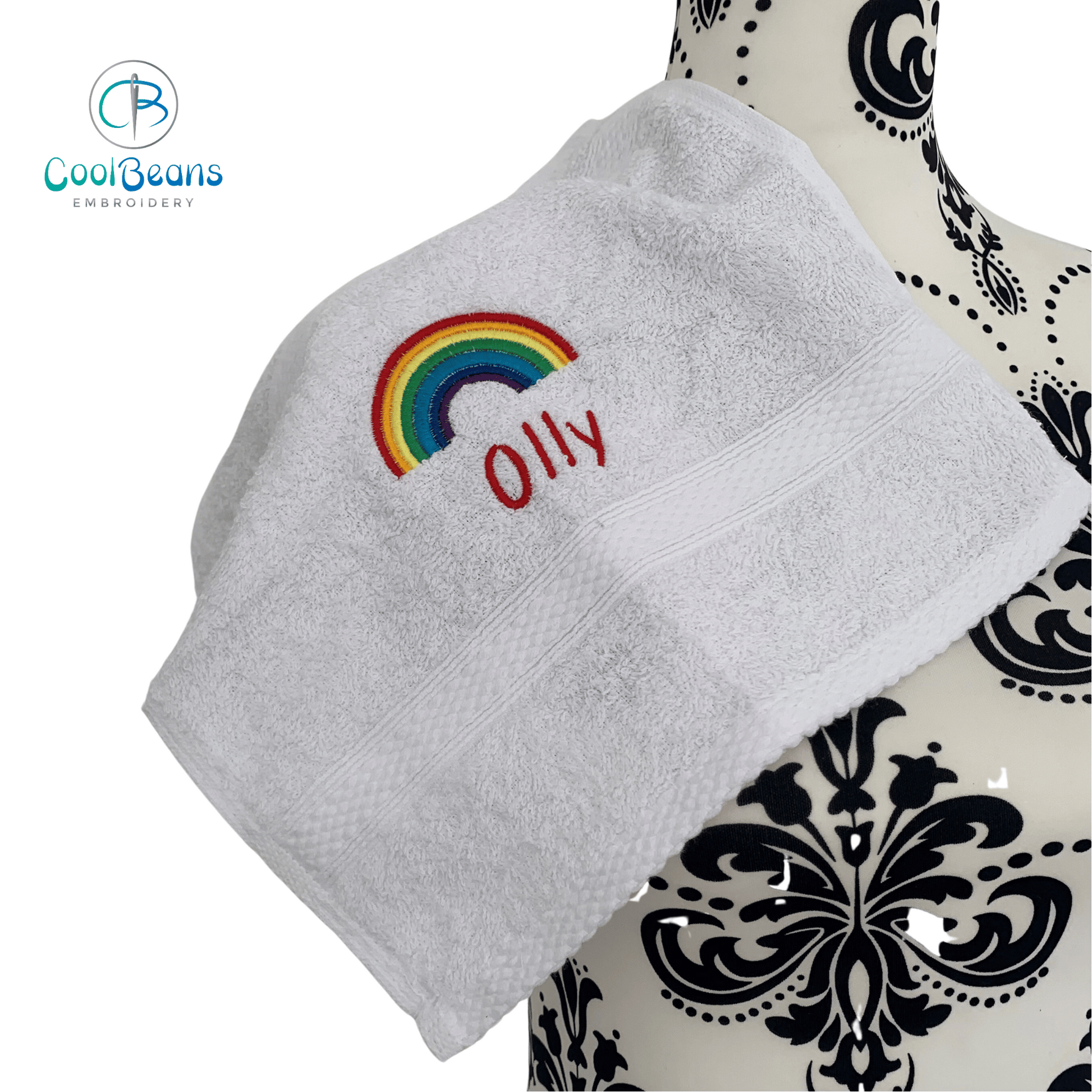 Rainbow Towels - Personalised - Cool Beans Embroidery & Personalisation