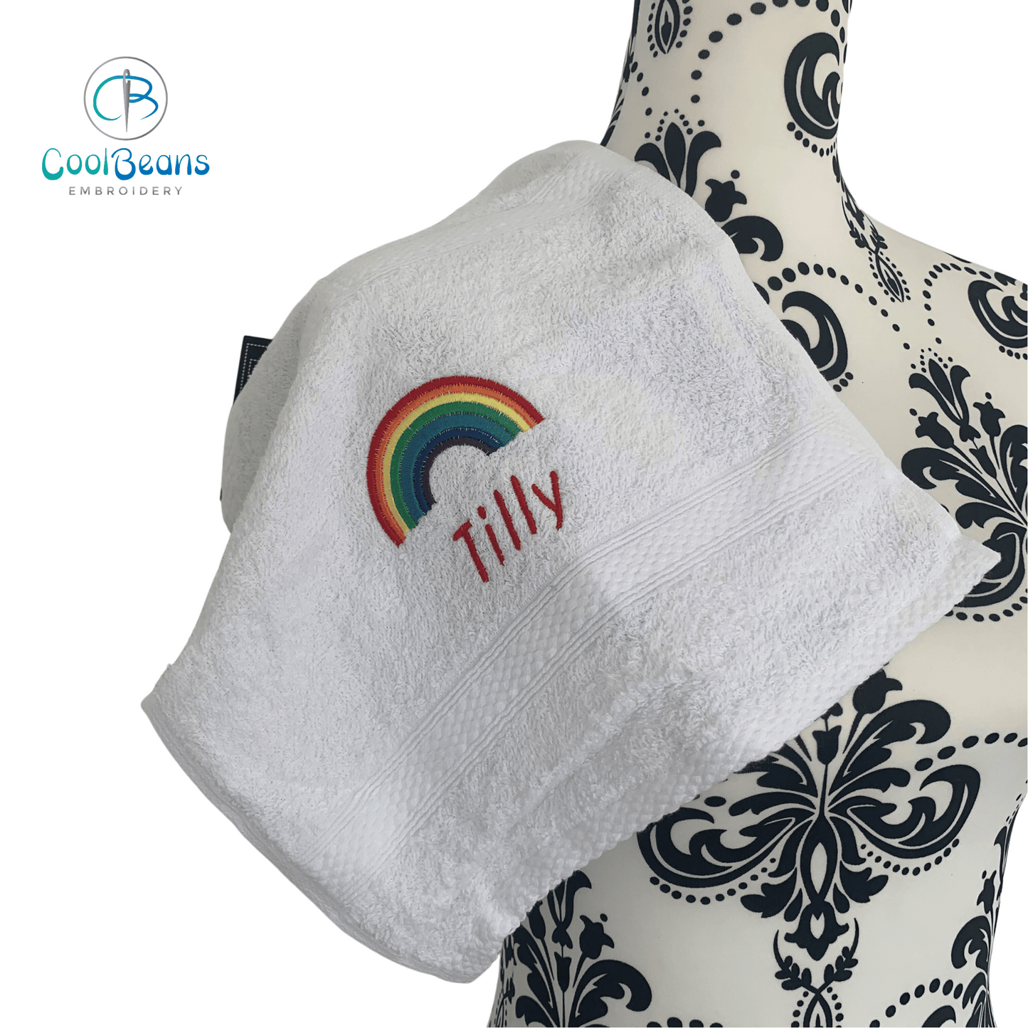 Rainbow Towels - Personalised - Cool Beans Embroidery & Personalisation