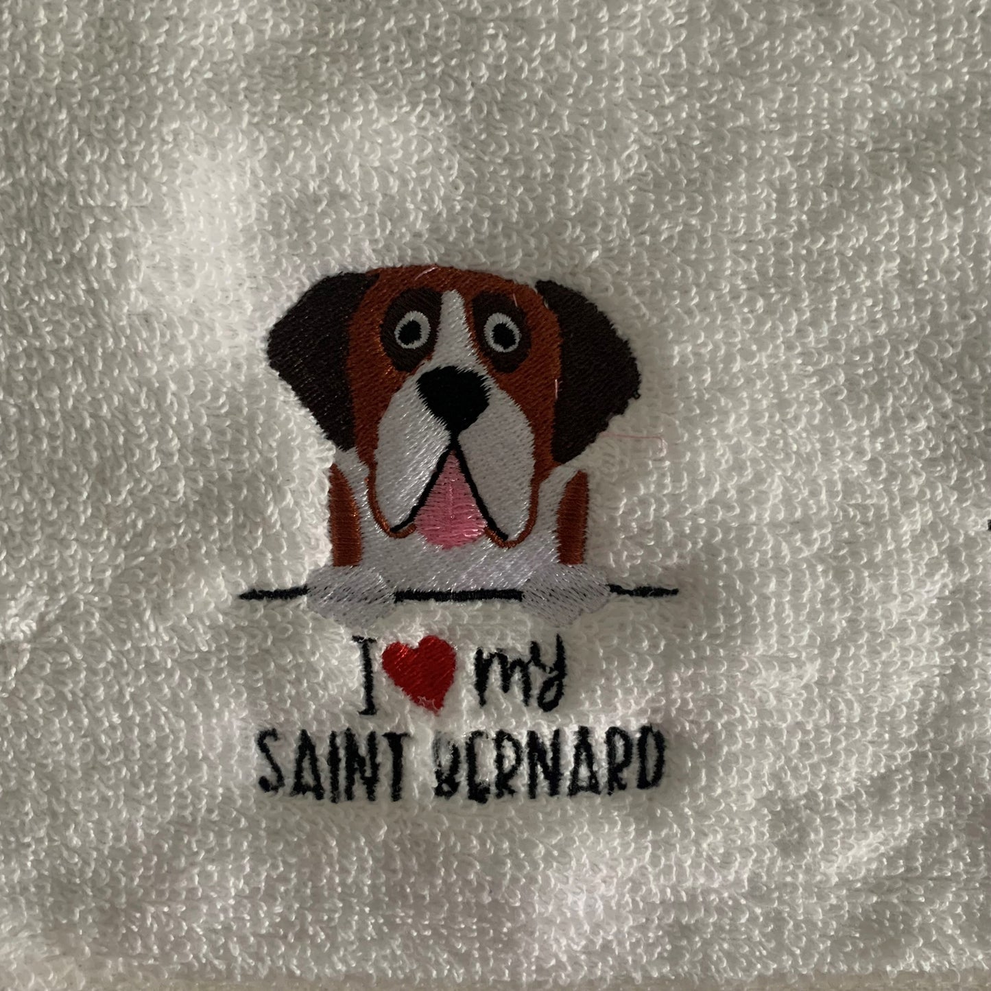 Dog Walking - I Love my Saint Bernard - Belt Bag / 4 Zip Bumbag - Cool Beans Embroidery & Personalisation