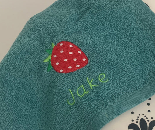 Strawberry Lunch Bag - Personalised - Cool Beans Embroidery & Personalisation