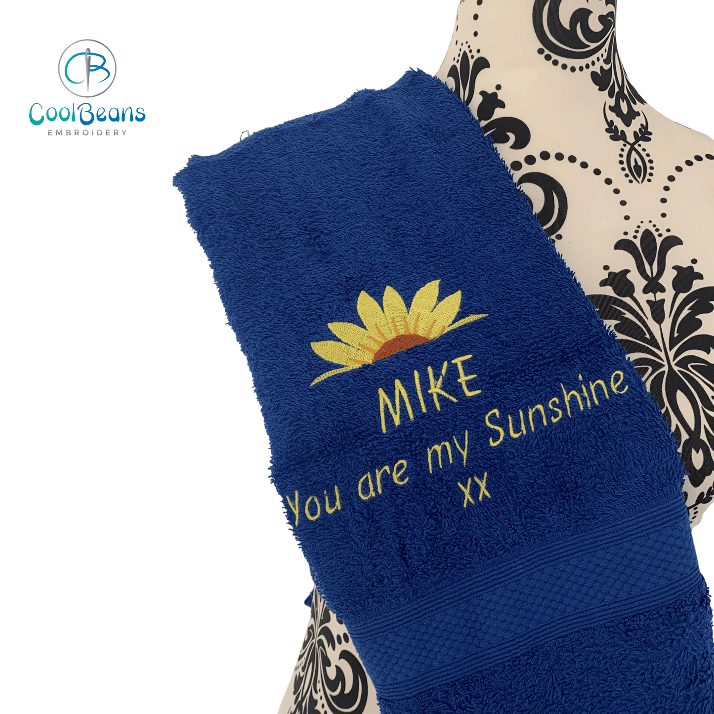 Sunflower Towels - Personalised - Cool Beans Embroidery & Personalisation