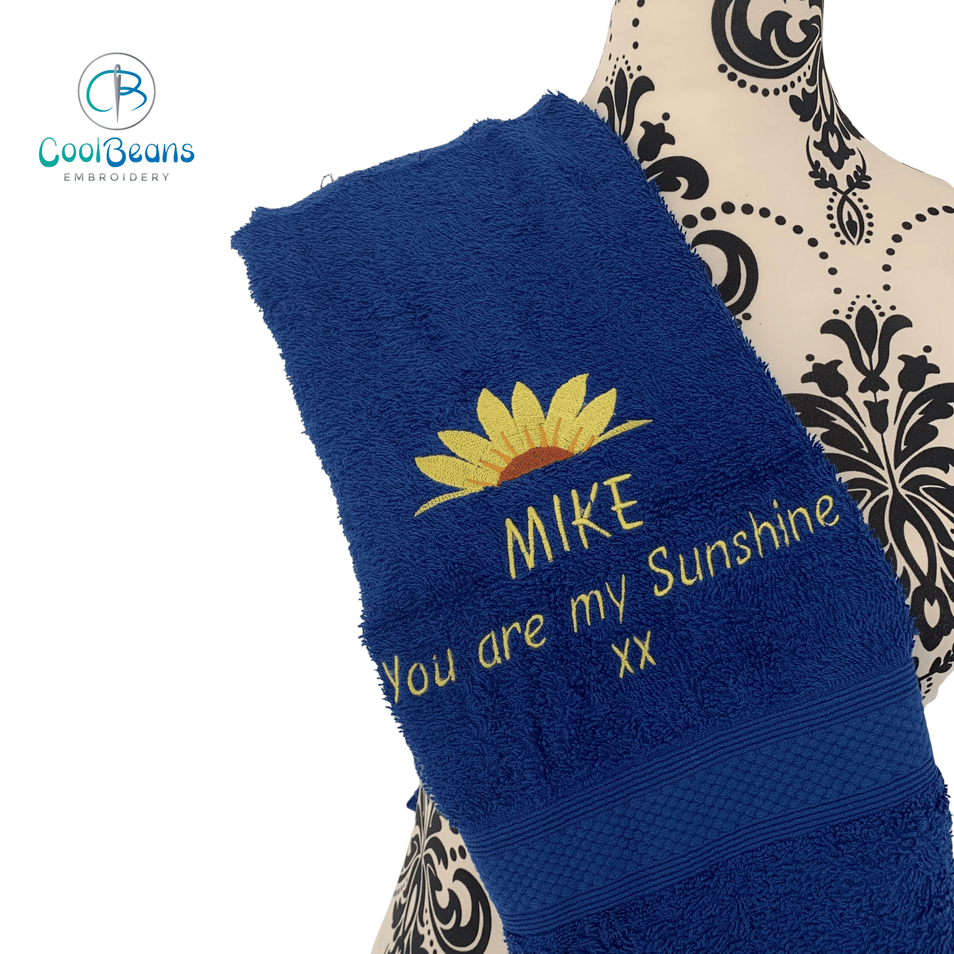 Sunflower Towels - Personalised - Cool Beans Embroidery & Personalisation