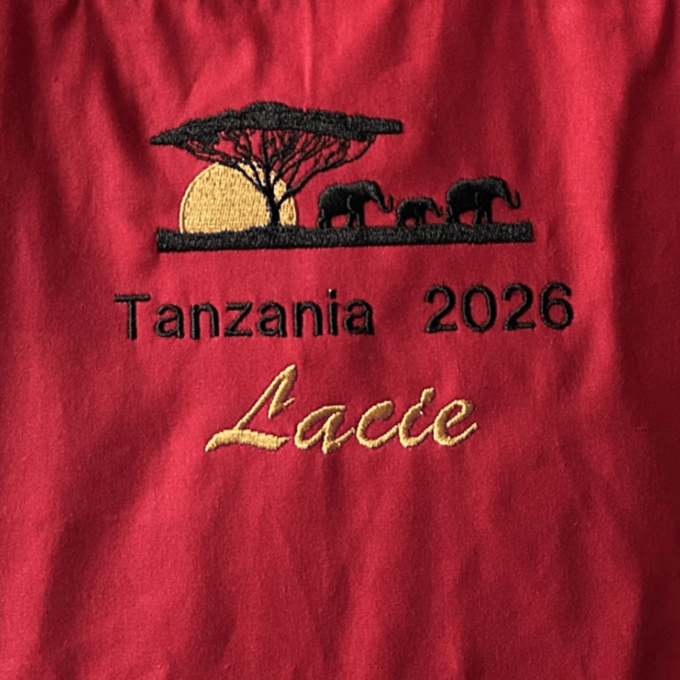 Africa Elephant Sunset Towels - Personalised