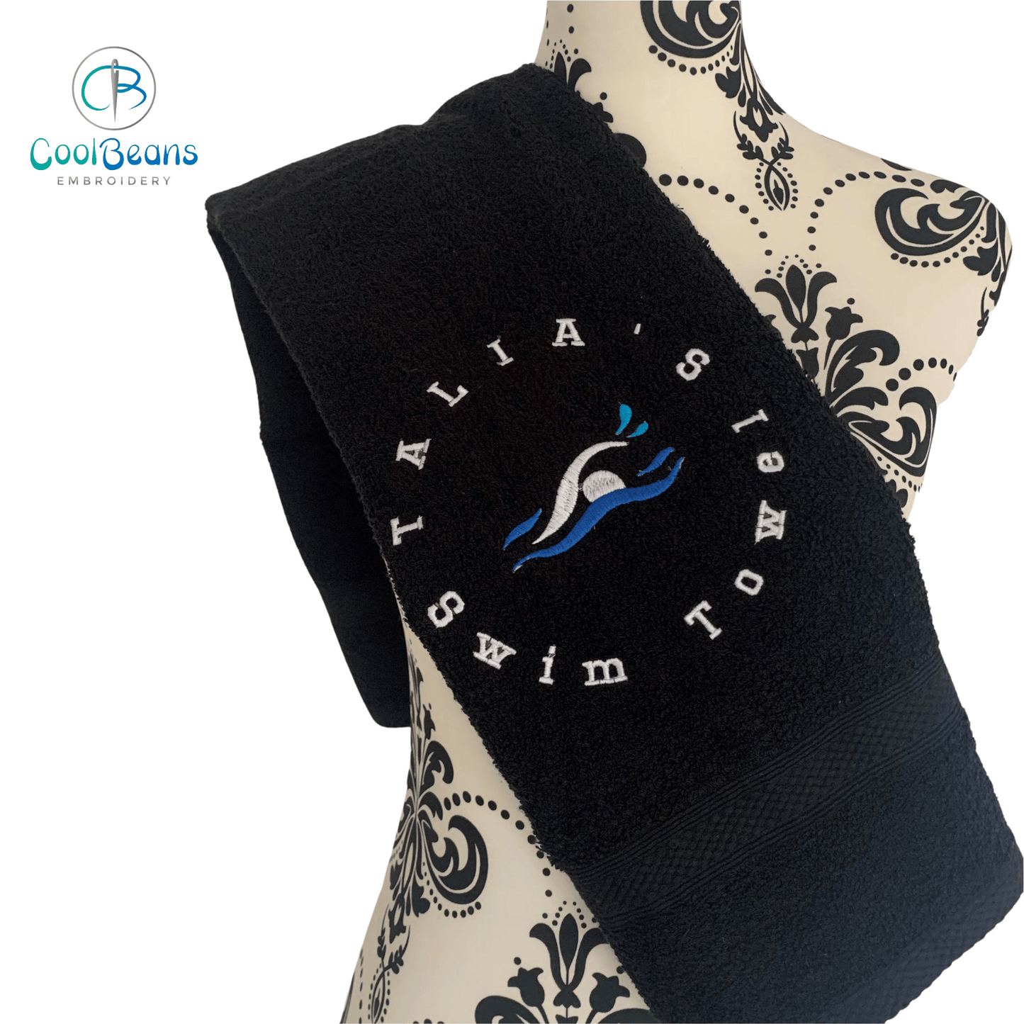 Swimmer Towel - Personalised - Cool Beans Embroidery & Personalisation