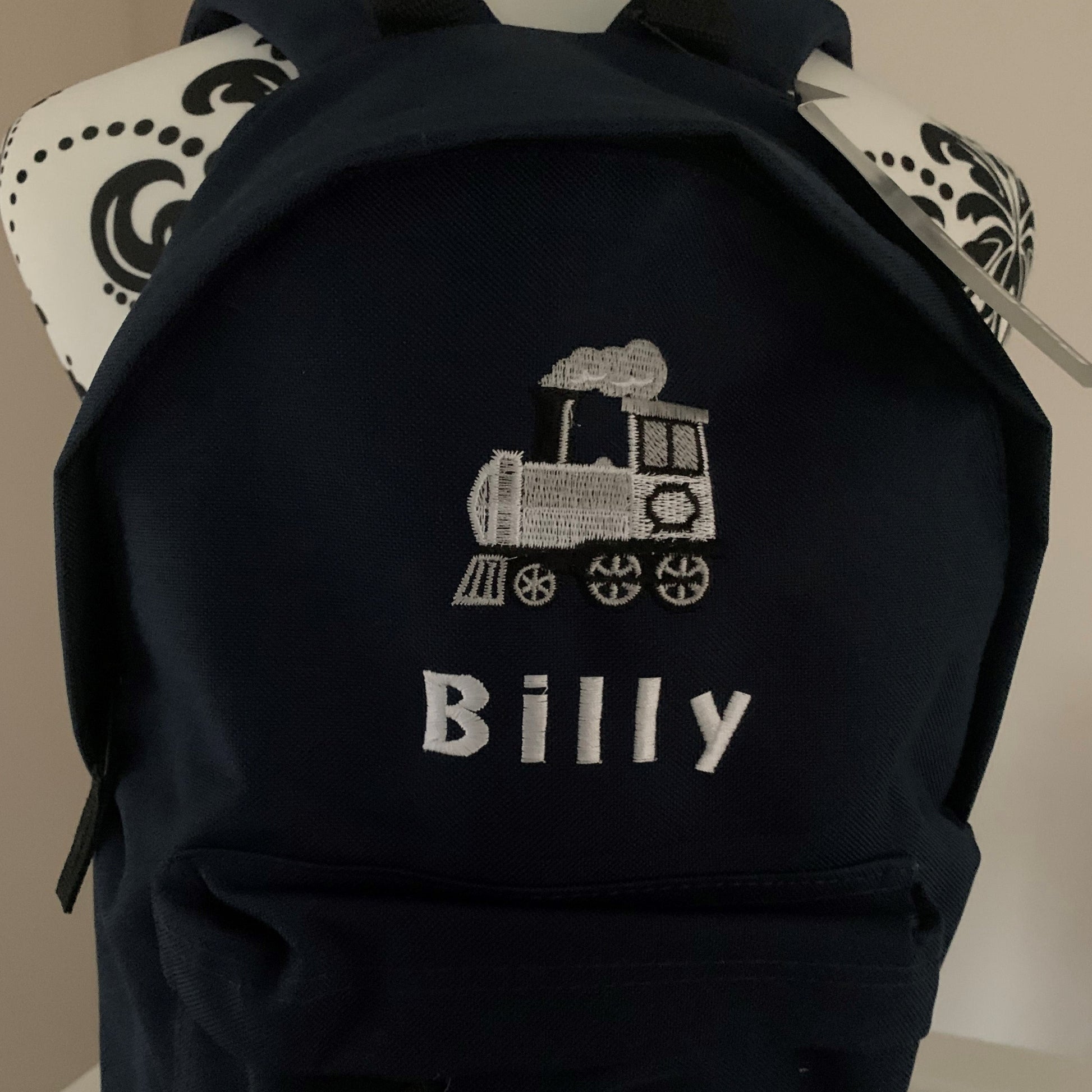Train Rucksack - Personalised - Black