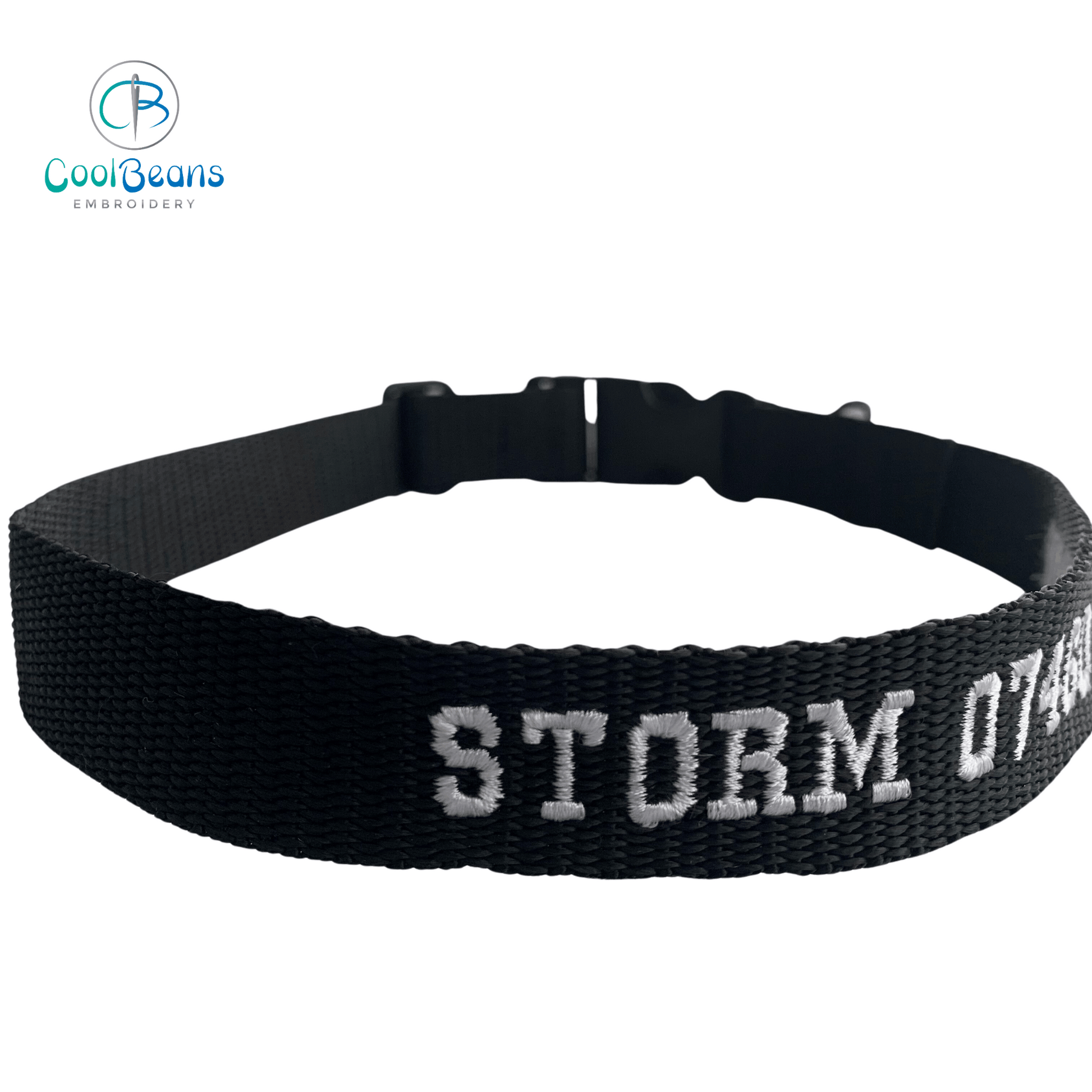 Dog Collar - Webbing - Handcrafted - Personalised - 25mm - Cool Beans Embroidery & Personalisation