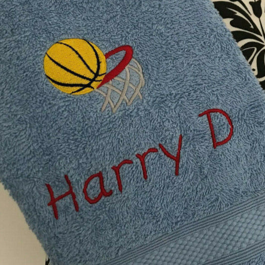 Basketball Gym Towel - Personalised - Cool Beans Embroidery & Personalisation