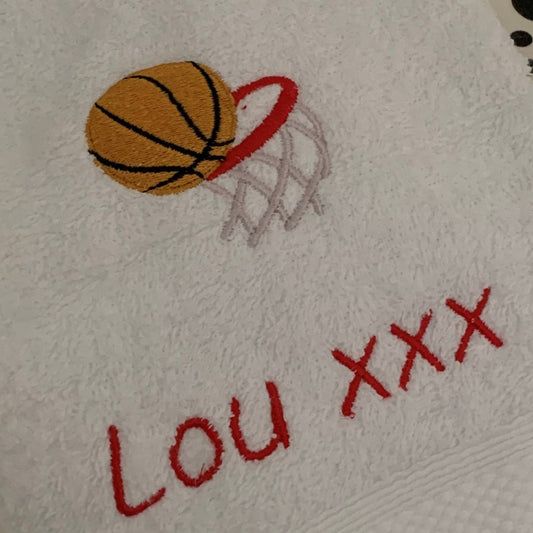 Basketball Towel - Grommet & Hook - 550gsm - Personalised - Cool Beans Embroidery & Personalisation