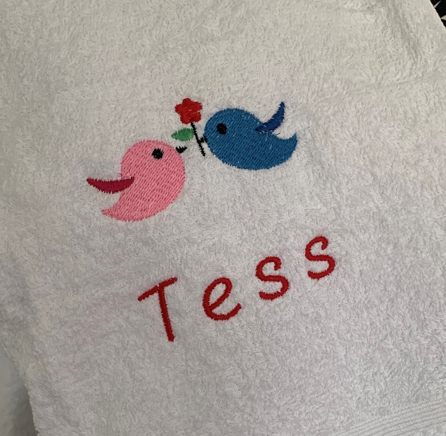 Birds - Baby Birds - Baby Bubble Blanket - Personalised - Cool Beans Embroidery & Personalisation